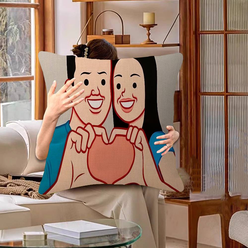 Abstract Funny Joan Cornella Cushion Cover Inches Farmhouse Decor Home Throw Pillow Covers For Couch Decorations
