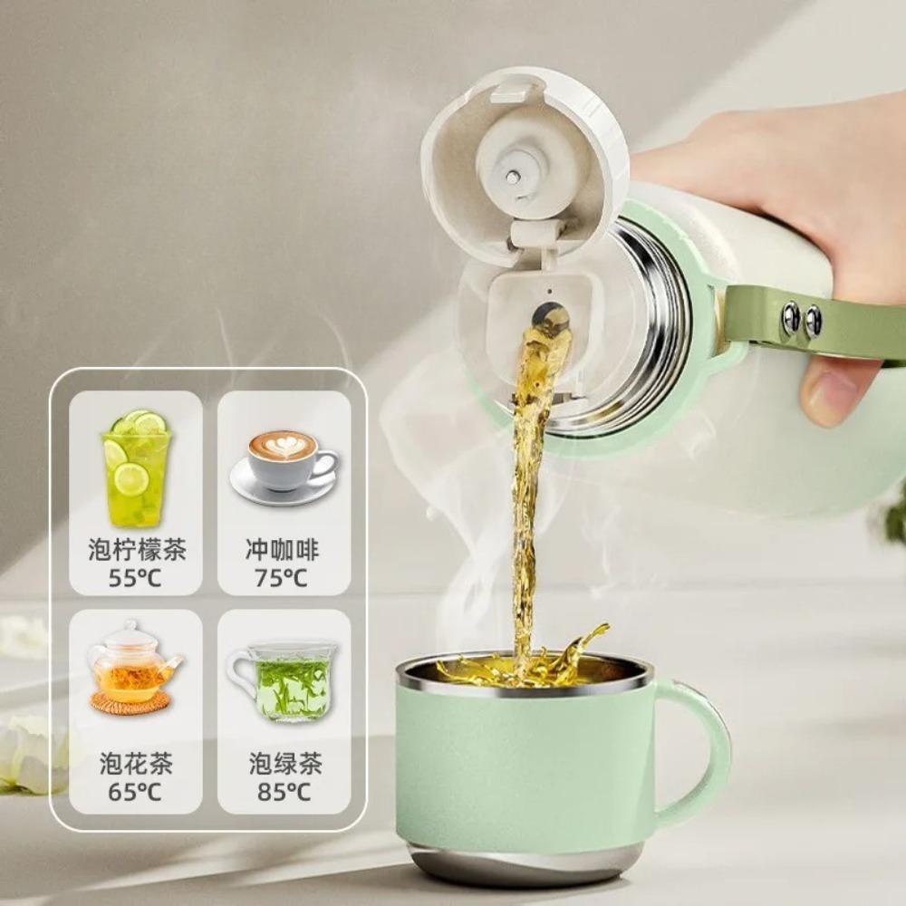 600-1500ml 316 Stainless Steel Tea Infuser Thermos, Tea Water Separation Filter Lid Leakproof Vacuum Bottle with Carry Lanyard