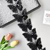 Black Butterfly Handmade Staple Sequins Barcode Cloth Sticker Clothing Lolita Skirt Hair Accessories Lace Accessories