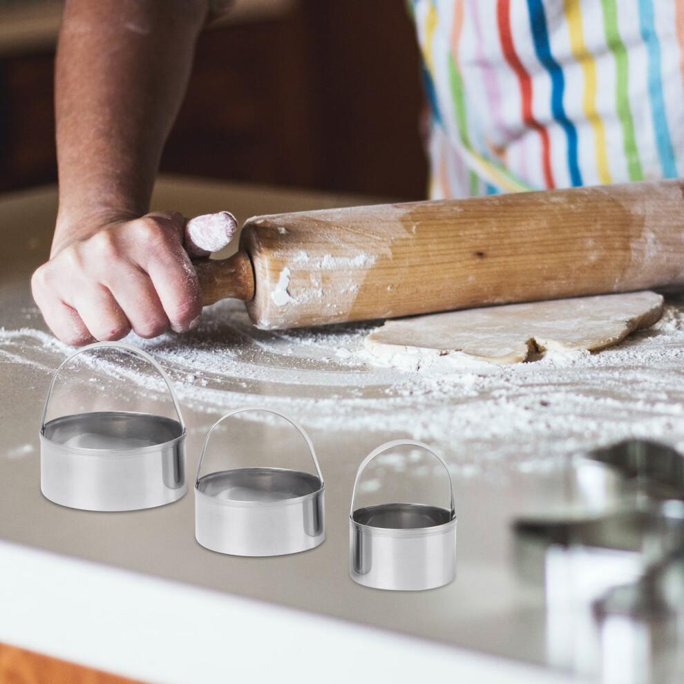 Stainless Steel Biscuit Cutters Round 3 Pcs