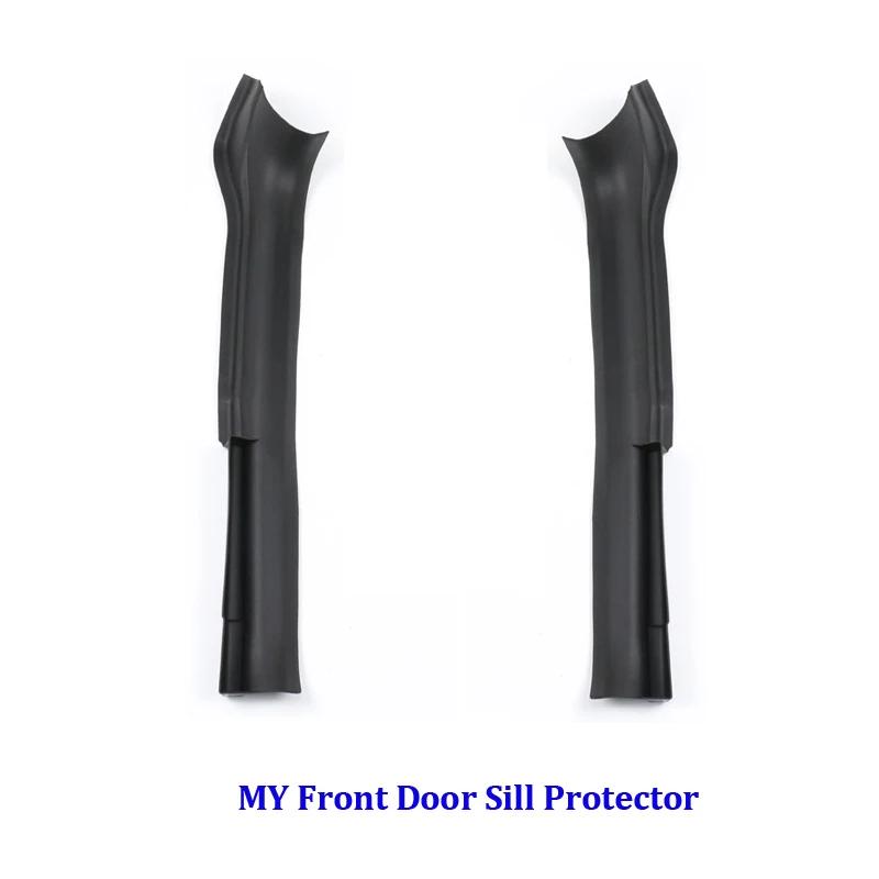 Accesorii ModelY Protect pentru Tesla Model Y 2022 2023 Capac de protecție a pragului ușii din față Apărătoare pentru plăci pragului portbagajului interior TPE