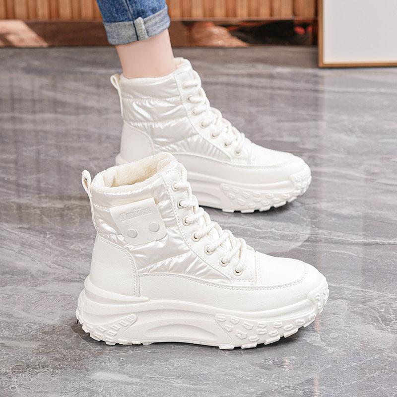 Cold-proof snow boots Winter waterproof and non-slip velvet short boots Thickened warm cotton shoes CY