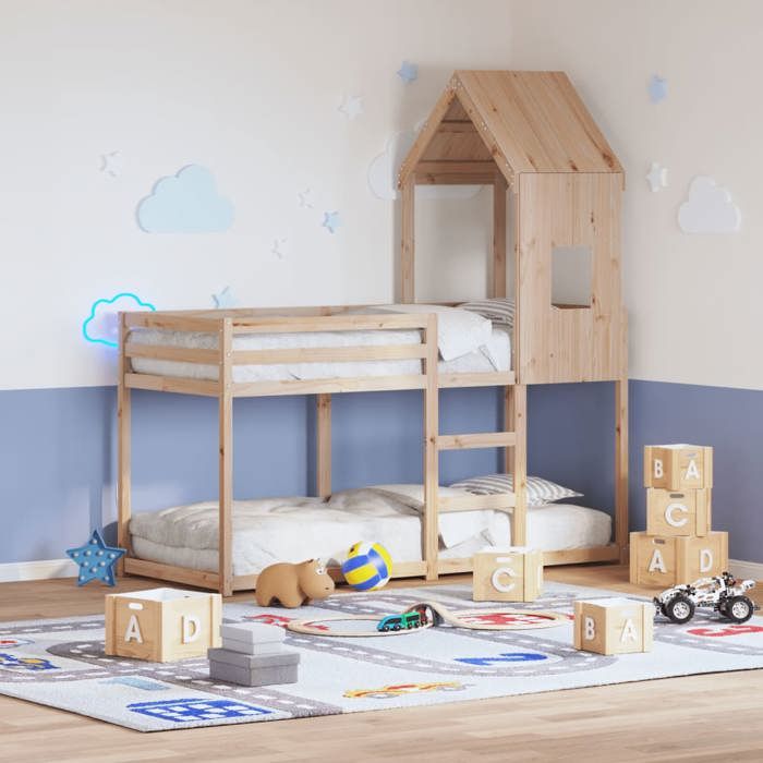 VidaXL Toit de lit pour enfants 60x89x134,5 cm bois de pin massif, toit de lit, baldaquin de lit pour enfant, toit pour lit 846885