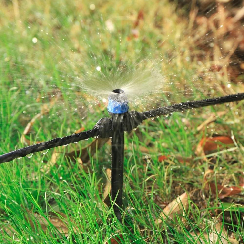 1/4" Adjustable Flow Sprayer Drip Irrigation Kit with Lock Barbed for Automatic Watering,Ideal for Garden,Farm,Bonsai,Flowers