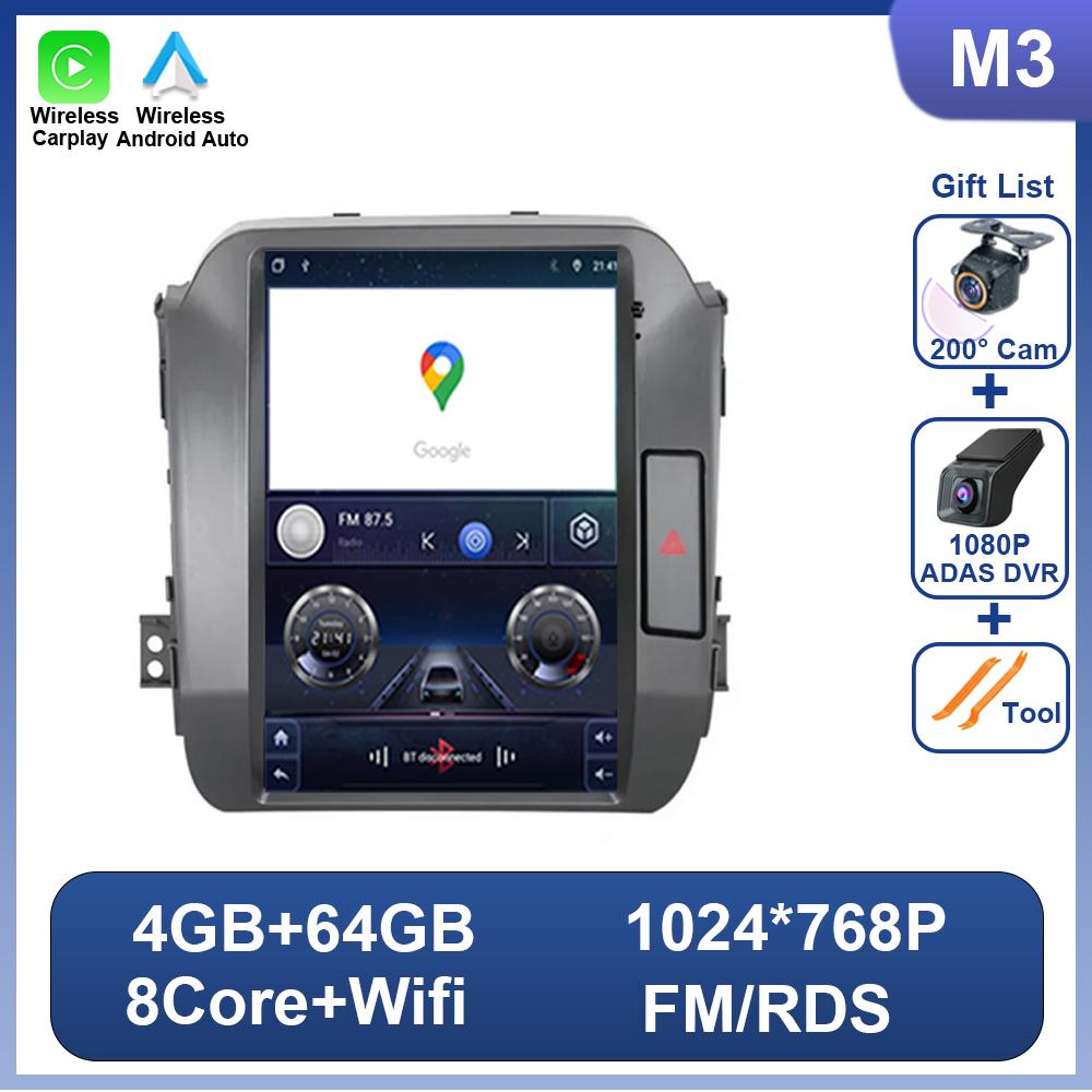 Android 14 Car Radio For Kia Sportage 3 SL 2010-2016 9.7 Inch 4G Wireless CarPlay Multimedia Player GPS Android Auto 2 Din