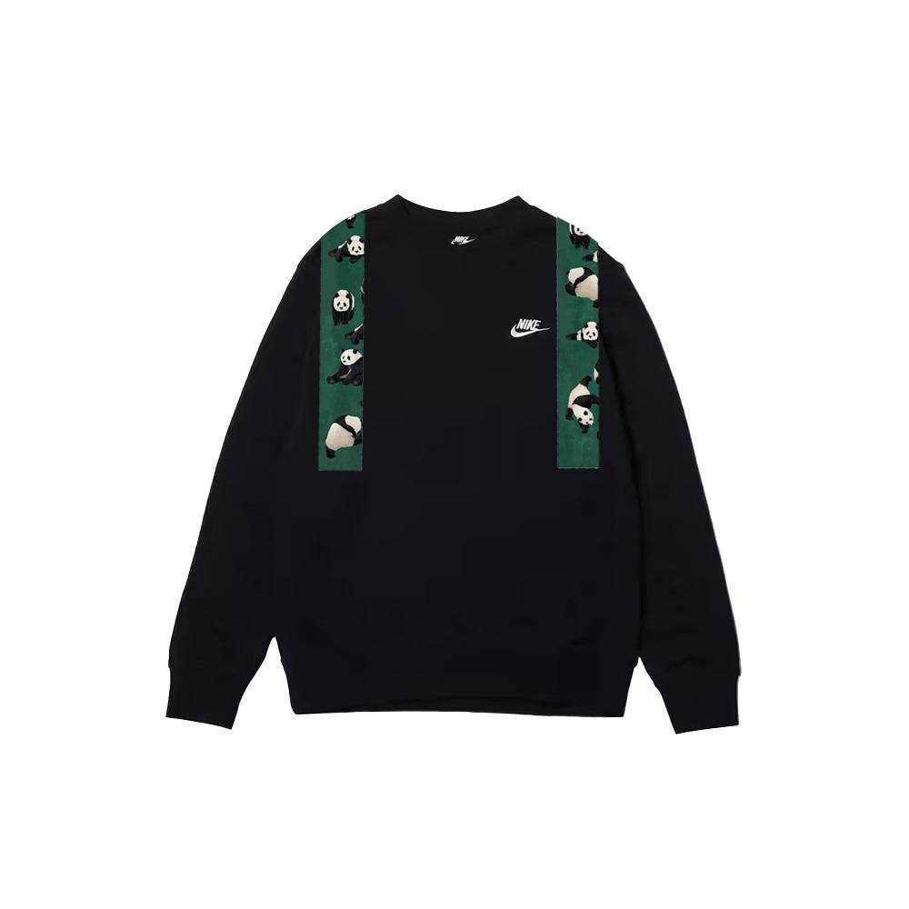 

Nike Пэчворк Панда Декоративный Модный Универсальный Логотип с Буквами Свитшот с Круглым Вырезом Унисекс Свитшот Черный BV2667-010(TEAM702-C3) S