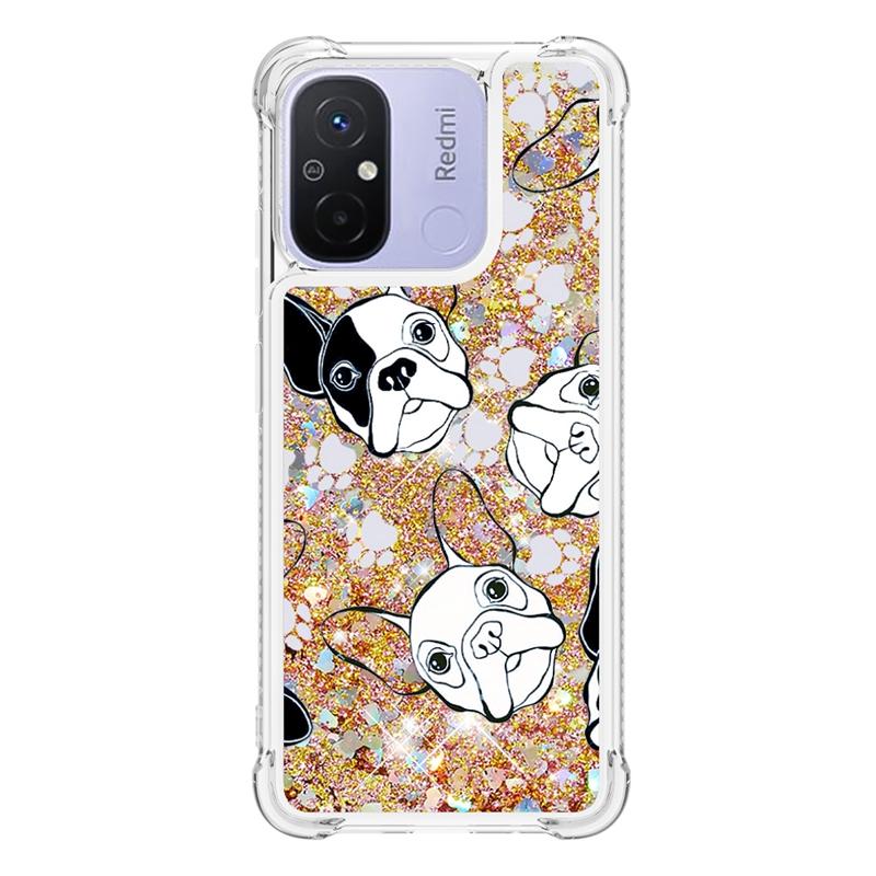 Pre Xiaomi Redmi 12C Puzdro Trblietavé Dynamické Tekuté Puzdro na Pre Fundas Xiaomi Redmi 12C Mi Kryt na Telefón Xiomi Redmi12C 12 C Coque