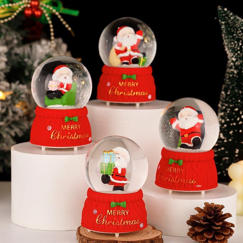 Christmas Crystal Ball Music Box Lantern Ornament