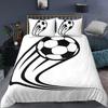 Football Bedding Set Printing Pillowcase Quilt Cover Soccert Duvet Covers Home Textiles Queen King Size Bed for Kids Teens Men