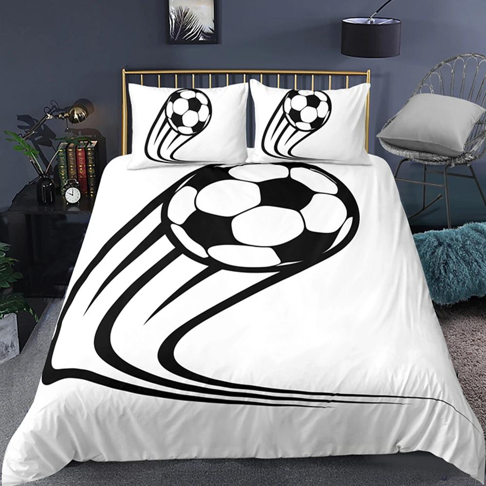 Football Bedding Set Printing Pillowcase Quilt Cover Soccert Duvet Covers Home Textiles Queen King Size Bed for Kids Teens Men