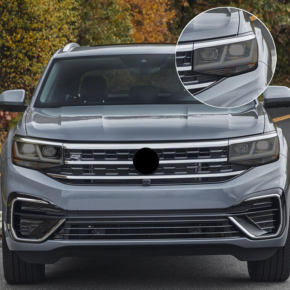 Smoke Black Pre Cut Car Headlight Protective Film for Volkswagen Atlas 2025-2025 TPU PPF Anti-Scratch Auto Vinyl Wrapping Film
