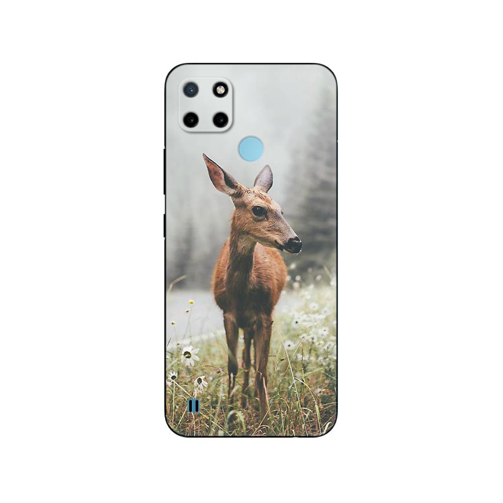 For Realme C21Y C25Y Case Silicon Phone Back Cover For OPPO Realme C21Y C25Y 4G Soft Case RMX3261 Coque 6.5inch Black Tpu Case
