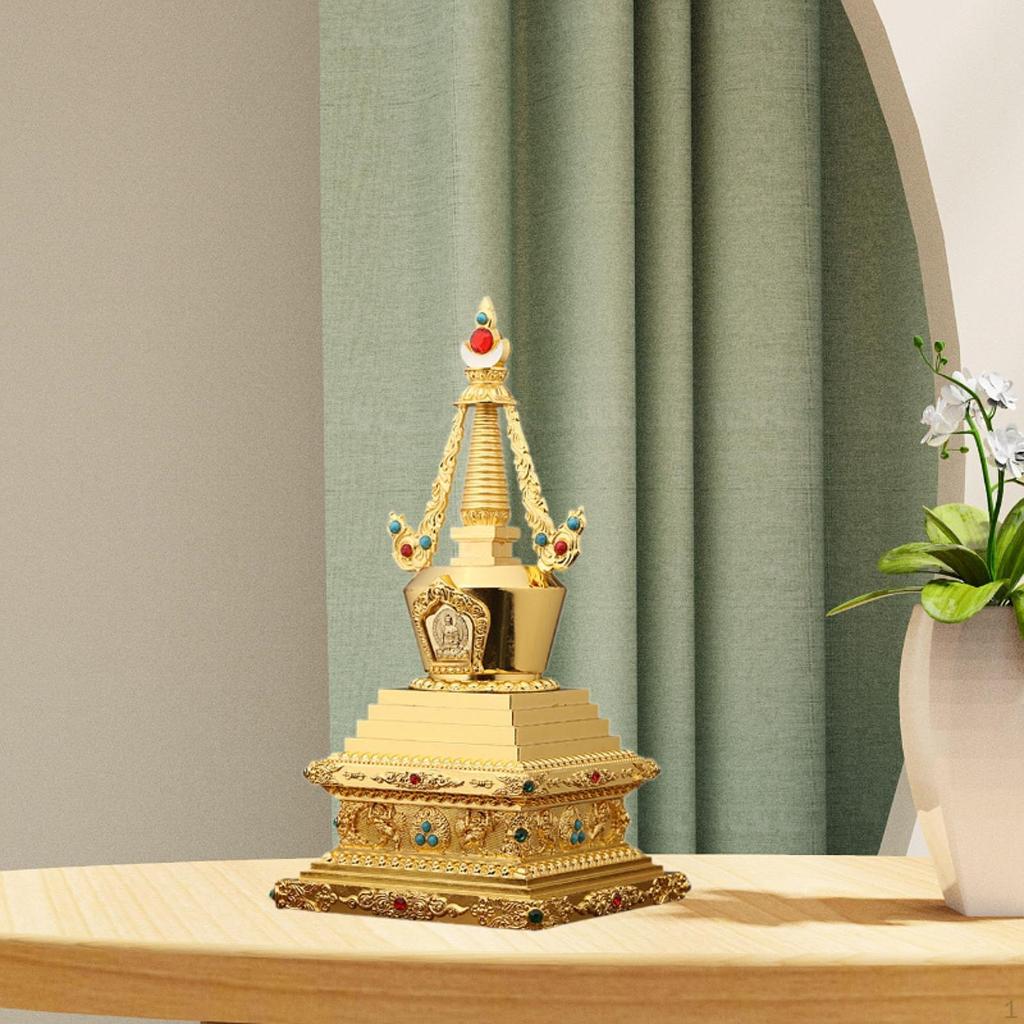 Bodhi Stupa Dekoration Statue Mittelstück Dekorative Skulptur für Zuhause Pagode