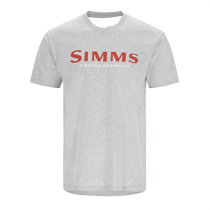 SIMMS Fishing Clothes Camo Sunblock Outdoor Luya Short-sleeved Sweatshirt Breathable T-shirt Top