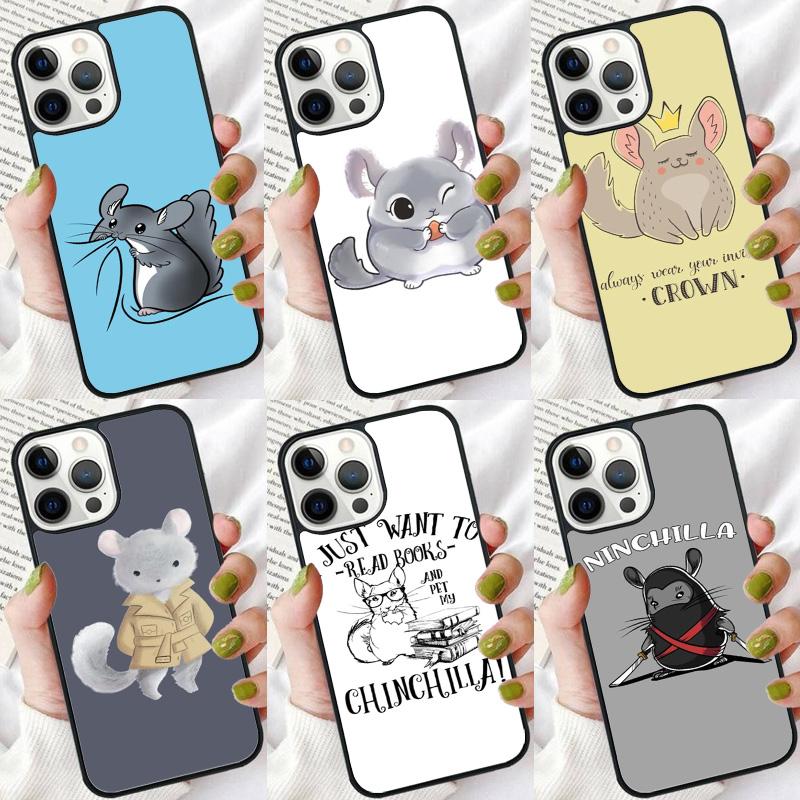 Cute Cartoon Chinchilla Phone Case Cover For iPhone 17 Air 16 15 14 Plus For Apple 16 11 12 13 Pro Max Coque