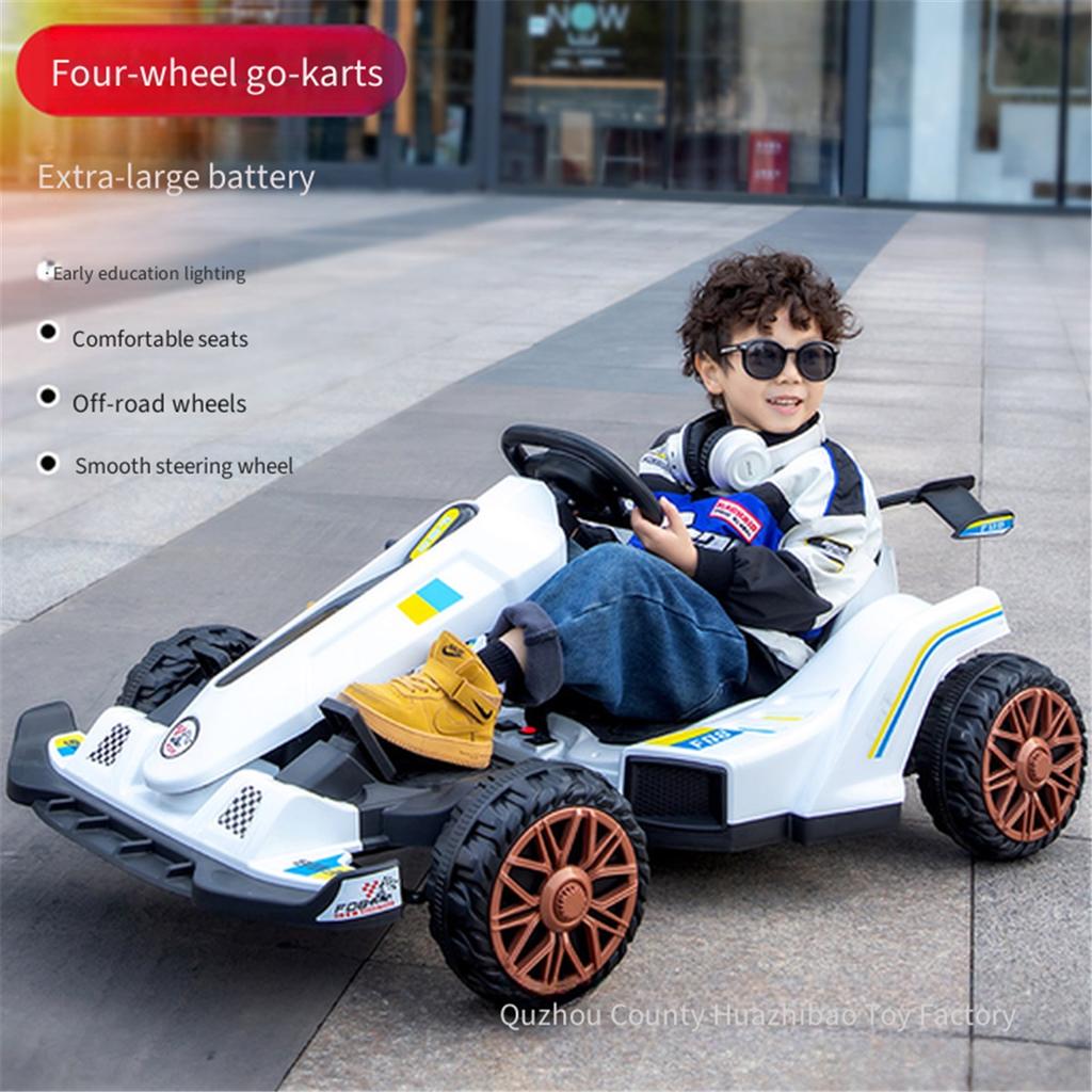 Kids 4 Wheels Electric Ride On Car, Large Motor Off‑Road Toy Vehicle, Remote Control, Support Adult Sit, Outdoor Kids Electric SUV Toy Gift