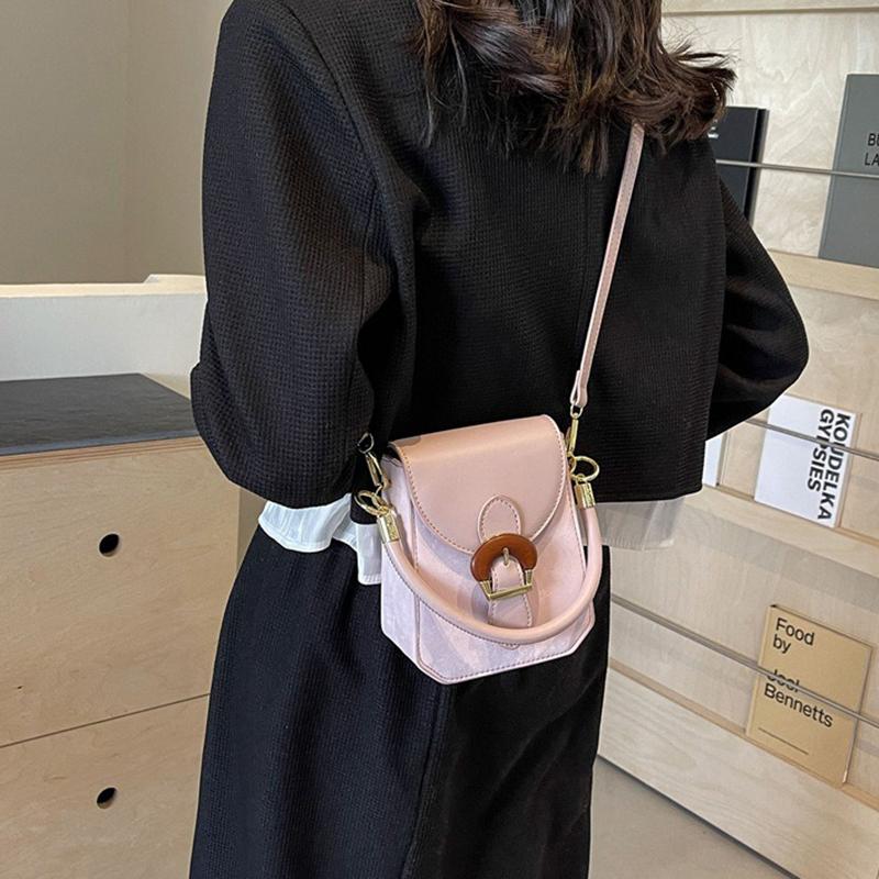 High-end Bags for Women 2024 New Fashion Horseshoe Buckle Handbags Popular One-shoulder Cross-body Small Square Bag