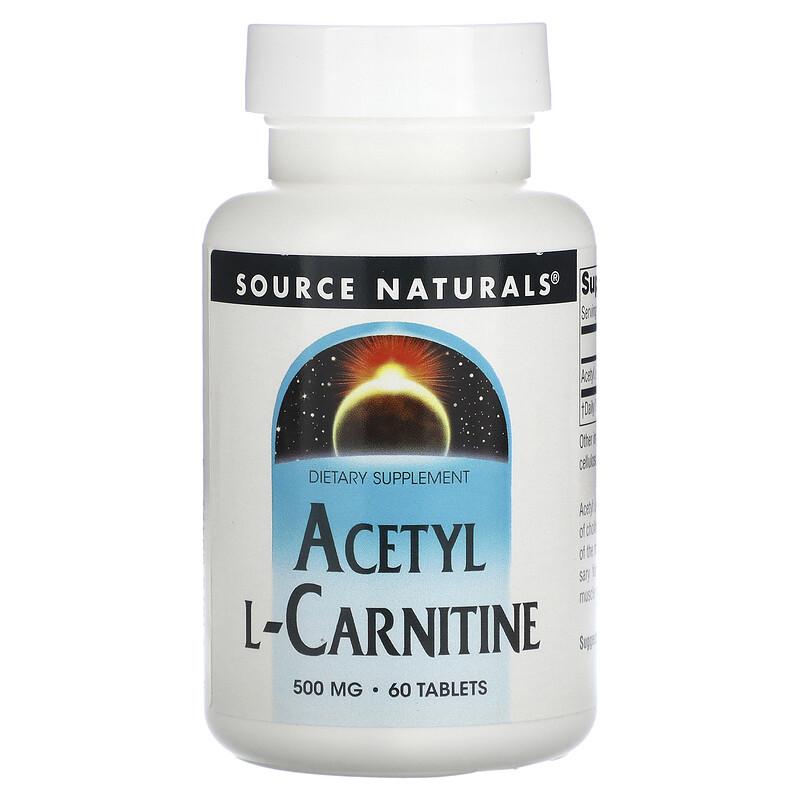 Acetyl L-Carnitine, 500 Mg, 60 Tablets