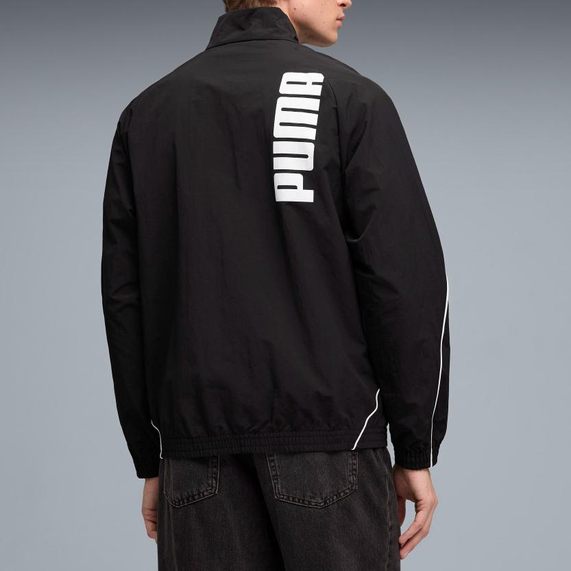 Puma Woven Sport Relaxed Color-Block Athletic Zip-Up Jacket Men jackets 694202-01