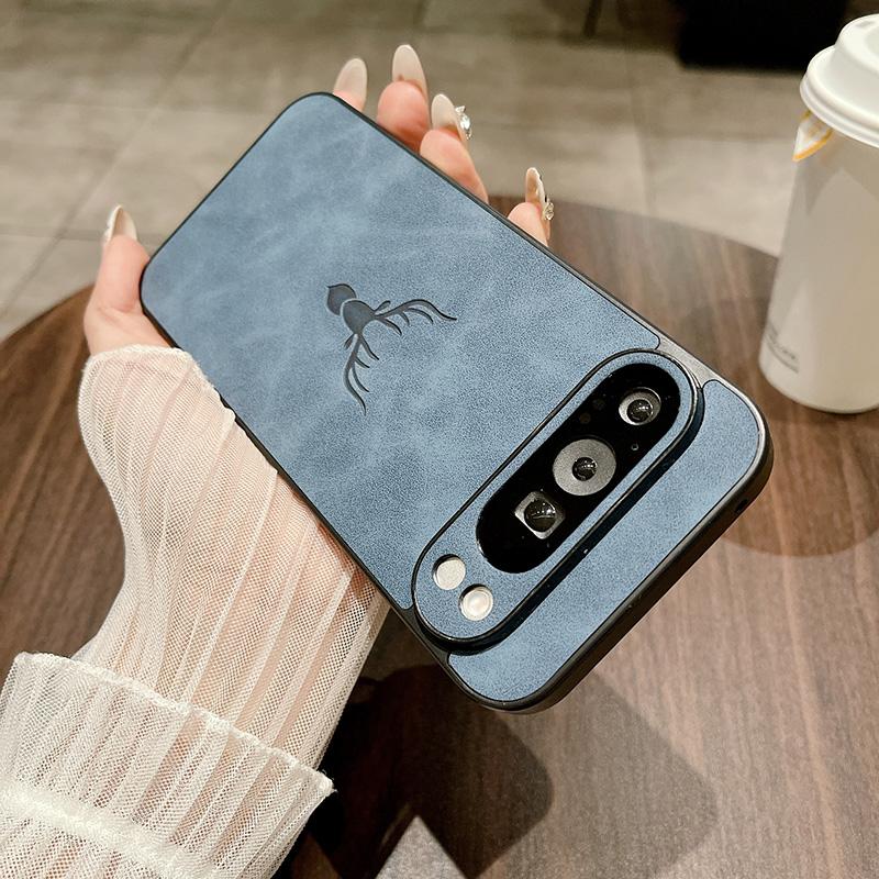 Capa de Silicone de Couro Fosco para Celular Google Pixel 7 Pro 7A 8 8A 8 Pro 9 Pro XL Proteção de Lente Bumper Cobertura Total para Pixel 8