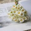 Artificial Flower Bouquet with Flexible Stems Lifelike Silk Faux Blooms for Forest-Themed Home Decor Maintenance-Free Wedding Centerpieces