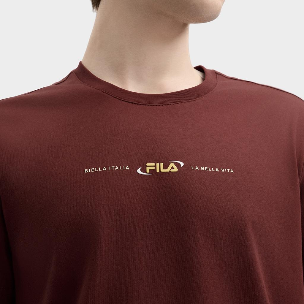 FILA T Shirt Men's Terracotta Red Brown F11M439101FBN