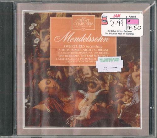 CD VARIOUS  Mendelssohn  Overtures NONE MOSS MUSIC 1990 Non Japan Classical Used