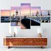 5-Piece Modular Home Decor Wall Art Canvas - HD Printed Pont Alexandre III Poster Artwork for Room Decoration