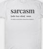 Sarkastyczny Sarkazm rzeczownik... obrażaj idiotów śmieszna koszulka T-shirt