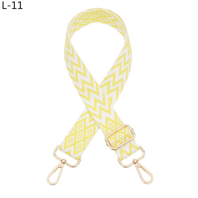 

Цветной жаккардовый ромбовидный регулируемый плечевой ремень для женской сумки - замена ремня для рюкзака, кроссбоди, на одно плечо или на бедро Gold Buckle