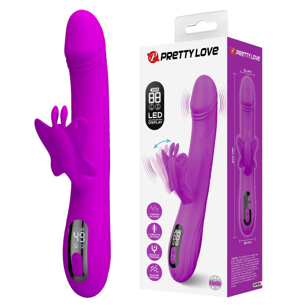 Pilot Butterfly Vibration Wand: Women's Clitoral Stimulator & Realistic Dildo Massager (BW-50011)