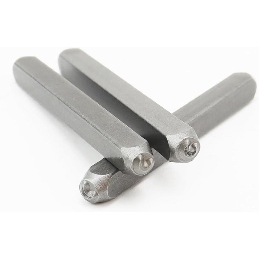 9 Pieces Metal Stamping Tool Set 1/8" (3mm), Steel Sun and Star Set Leather Stamp for Jewelry Making Craft Stamp Punch