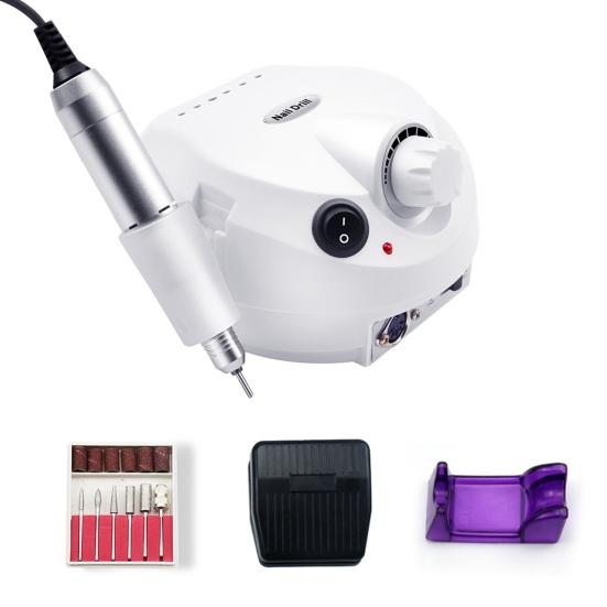 Electric Nail Polishing Machine High Speed Nail Polisher with 6 Grinding Heads for Versatile Nail Care