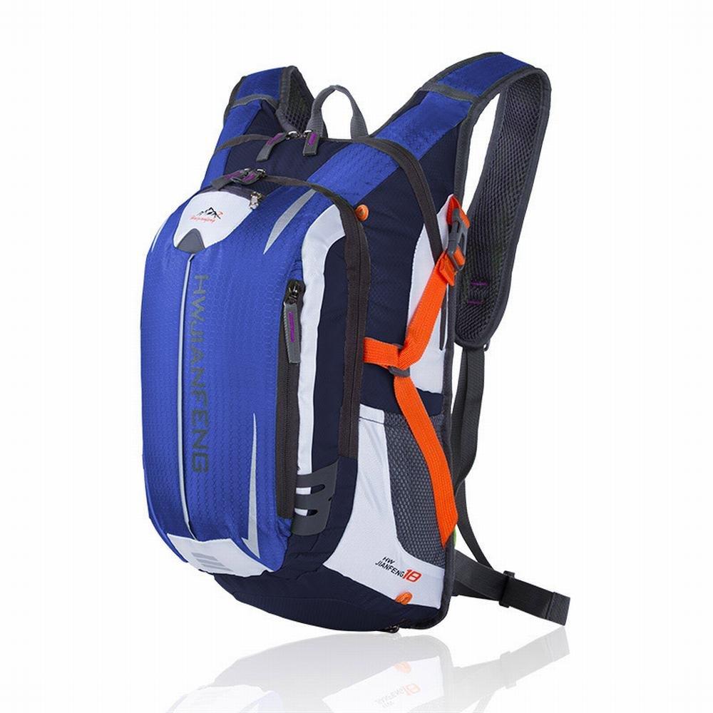 

[PHOENIX IKKI] Lightweight, breathable, water-repellent, sports, outdoor, cycling bag, bicycle backpack, rucksack with helmet cover, blue