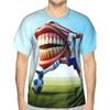 Men's Fashion 3D Printed Men's T-Shirt Round Neck Short Sleeve Trendy Street Wear