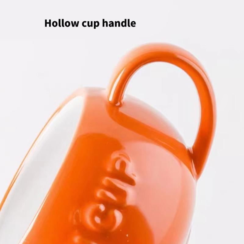 Taza Cerámica Forma Calabaza Temática Halloween Apta Lavavajillas Taza Para Café Bebida Caliente Decoración Hogar Oficina