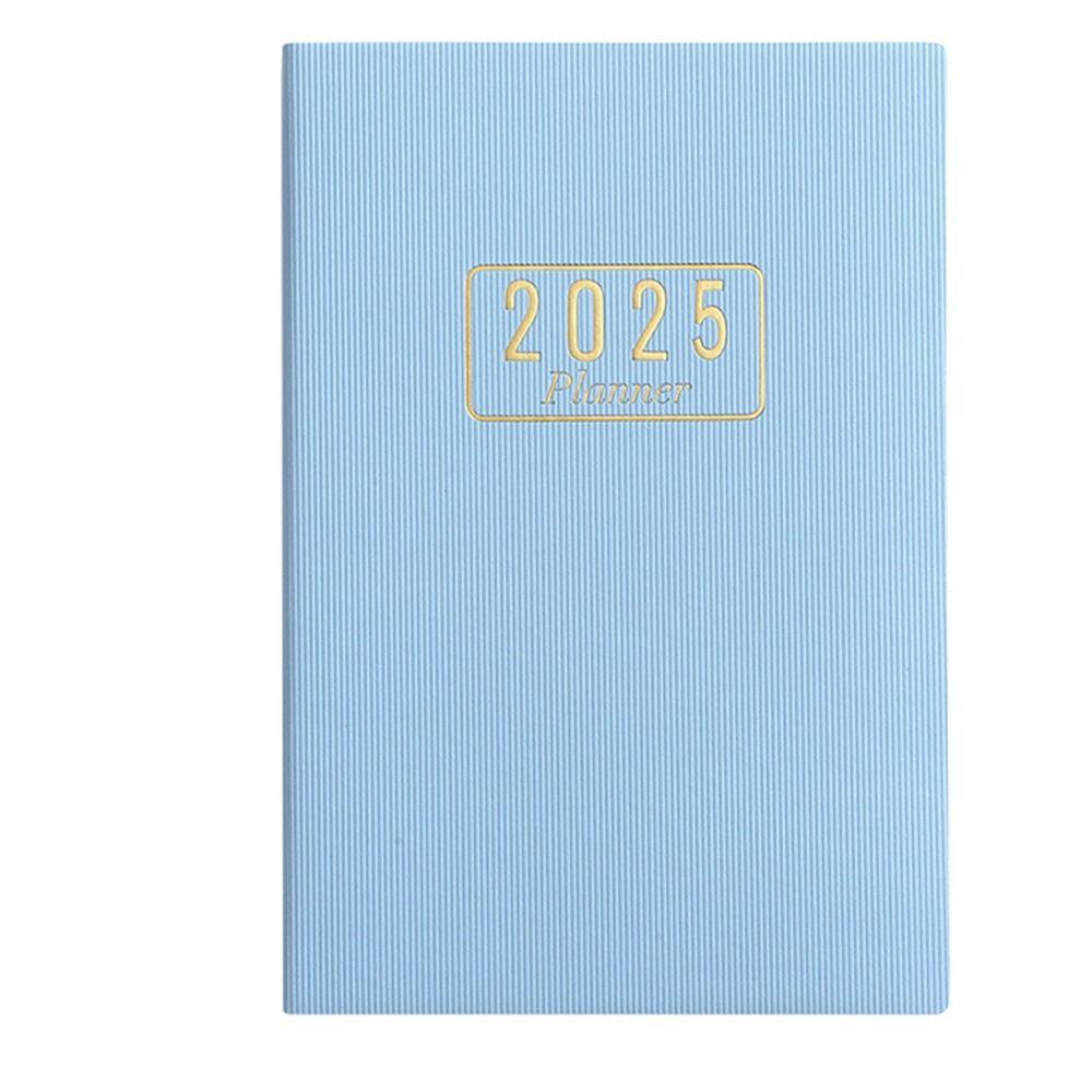 

with Index Sticker 2025 A5 Planner 12-Month Agenda Planning Notepad Student Diary синий