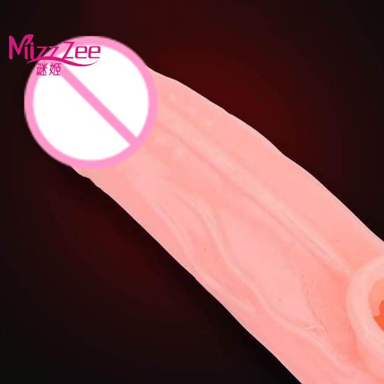 Mizz Zee Adult Sex Care Male Penis Ejaculation Extension Delay Sleeve Condom Cock