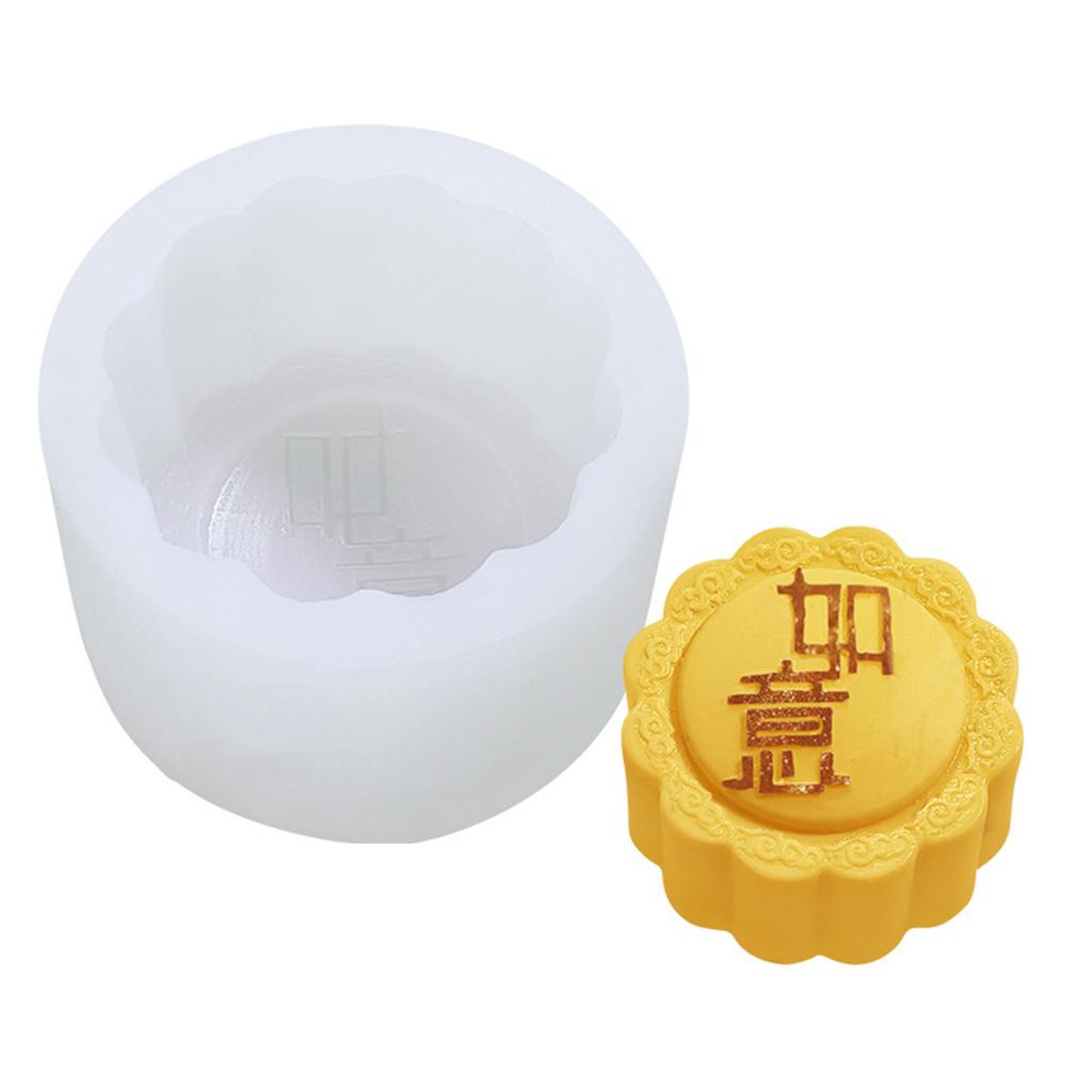 Silicone Mooncake Moulds Mid-Autumn Theme Mooncake Decorating Tool Pudding Molds