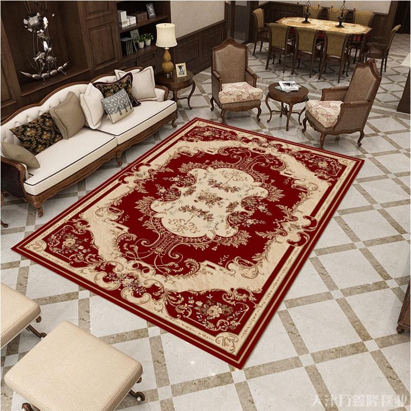 Classic European Style Area Rug Living Room Bedroom Office Entryway Non-Slip Floor Mat