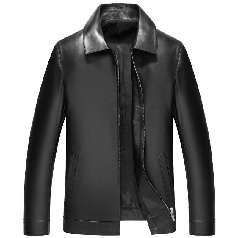 

Кожаные куртки для мужчин, кожаные куртки для пожилых мужчин, плюс бархатная подкладка, плюс бархатные кожаные куртки, мужская одежда из натуральной кожи 5XL