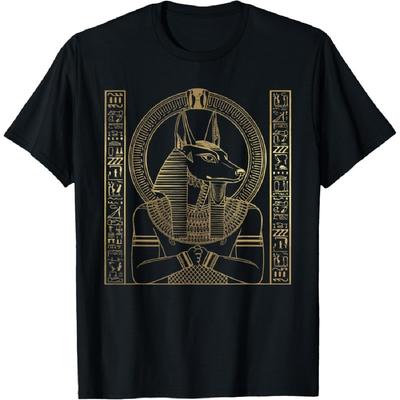 Anubis Divinité Égyptienne Égypte Pyramide Égypte Ancienne T-Shirt(1)