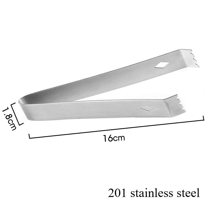 Stainless Steel Ice Clip for Ice Cube Clip Stainless Steel Food Clip with Magnetic Ice Clip Barbecue Clip