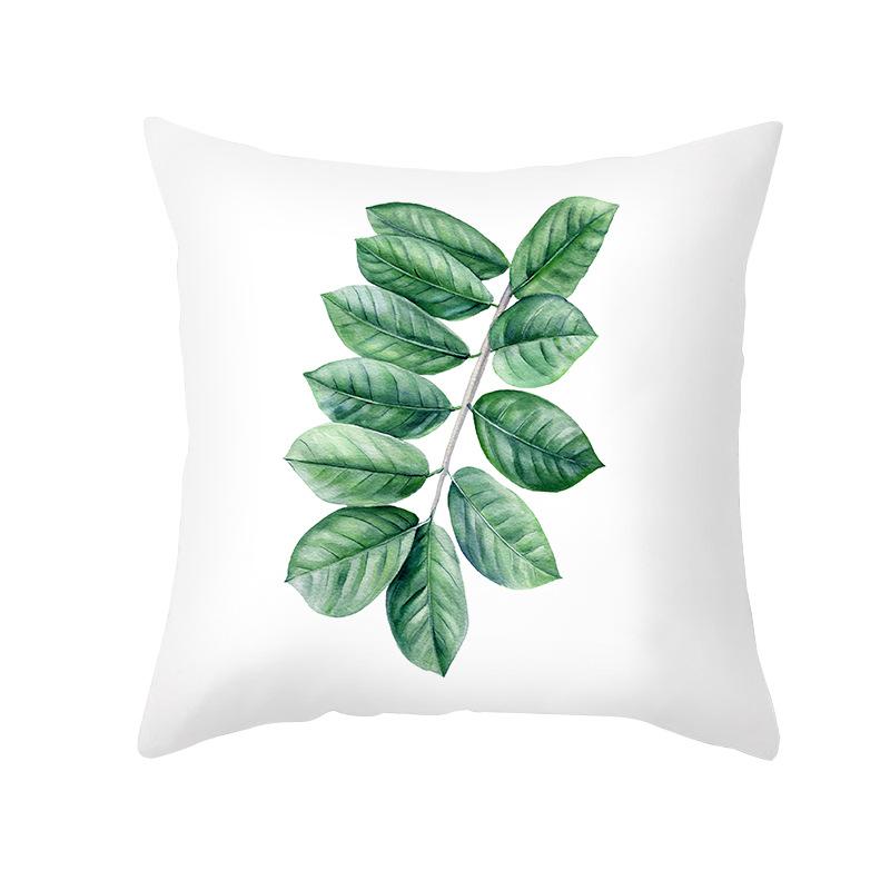 Ins Summer Green Plant Pillow Cover New Watercolor Pineapple Sofa Cushion Cover Home Supplies Pillow