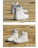 Korean Style Women's High-Top Canvas Shoes - Versatile & Trendy Heightening Sneakers