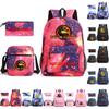 Mortal Kombat Book Bag Threepiece Set With Waterproof Oxford Fabric For Casual Travel