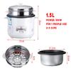 Automatic Electric Non-Stick Rice Cooker Food Steamer Cooking Warmer1.5/2/3L 50Hz Mechanical Switch Button 220V