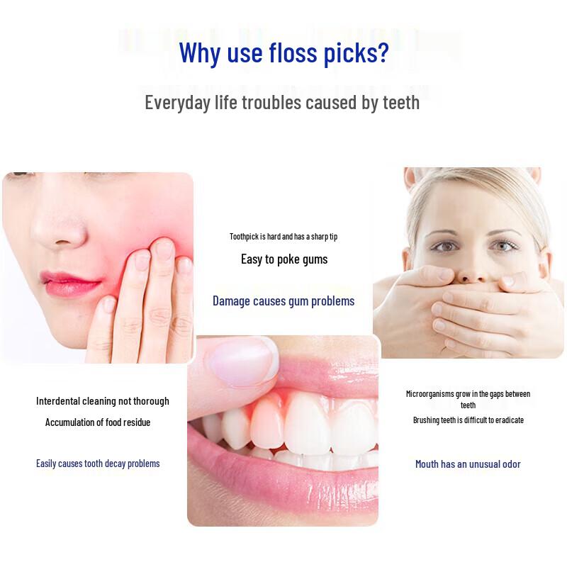 Beilande Disposable Dental Floss Picks