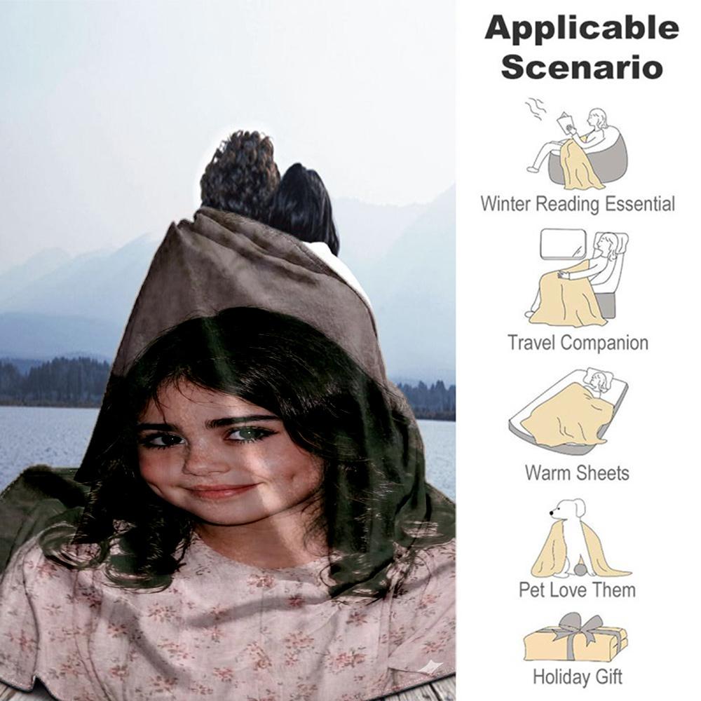 Customize Picture Personalized Photos Blanket Cozy Personalized Blanket Durable Comfort Suitable for Living Room Office Bed Livingroom All-Season Use