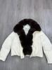 Women's winter short pie overcomes big fur collar, fur texture jacket, small man looks thin, women's clothing manufacturers direct batch goods